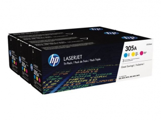 TONER LASER ORIGINALI ,3-Pack Originale C/M/Y (305A)