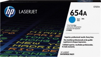 TONER LASER ORIGINALI ,Cartuccia Originale Ciano (654A)