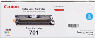 TONER LASER ORIGINALI ,Cartuccia Originale Ciano (701C)