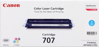 TONER LASER ORIGINALI ,Cartuccia Originale Ciano (707C)