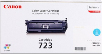 TONER LASER ORIGINALI ,Cartuccia Originale Ciano (723)