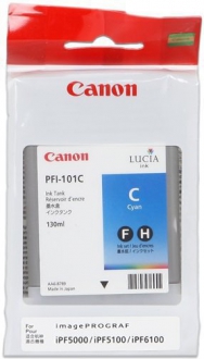 CARTUCCE INK JET ORIGINALI ,Cartuccia Originale Ciano (PFI-101C)