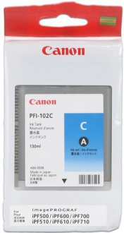 CARTUCCE INK JET ORIGINALI ,Cartuccia Originale Ciano (PFI-102C)