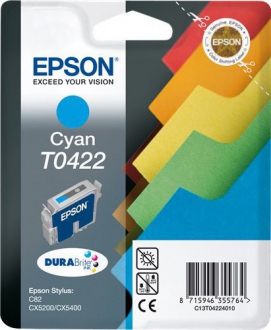 CARTUCCE INK JET ORIGINALI ,Cartuccia Originale Ciano (T0422)