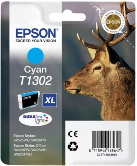 CARTUCCE INK JET ORIGINALI ,Cartuccia Originale Ciano (T1302)