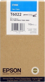 CARTUCCE INK JET ORIGINALI ,Cartuccia Originale Ciano (T6022)