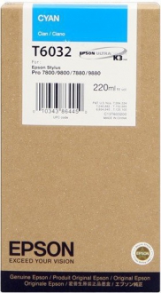 CARTUCCE INK JET ORIGINALI ,Cartuccia Originale Ciano (T6032)