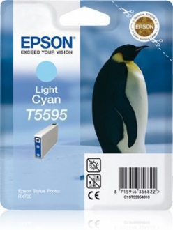 CARTUCCE INK JET ORIGINALI ,Cartuccia Originale Ciano Chiaro (T5595)