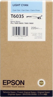 CARTUCCE INK JET ORIGINALI ,Cartuccia Originale Ciano Chiaro (T6035)