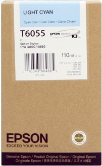 CARTUCCE INK JET ORIGINALI ,Cartuccia Originale Ciano Chiaro (T6055)