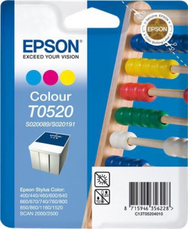 CARTUCCE INK JET ORIGINALI ,Cartuccia Originale Colore (3 Colori) (T0520)