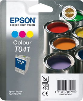 CARTUCCE INK JET ORIGINALI ,Cartuccia Originale Colore (T041)