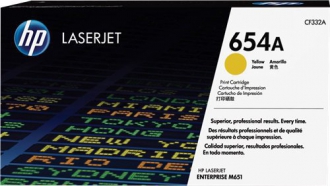 TONER LASER ORIGINALI ,Cartuccia Originale Giallo (654A)