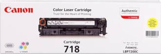 TONER LASER ORIGINALI ,Cartuccia Originale Giallo (718)