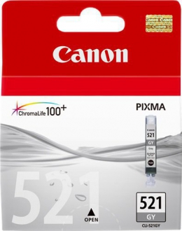 CARTUCCE INK JET ORIGINALI ,Cartuccia Originale Grigio (CLI-521GY)