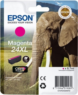 CARTUCCE INK JET ORIGINALI ,Cartuccia Originale Magenta (24XL)