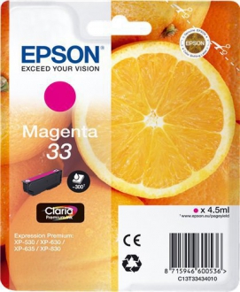 CARTUCCE INK JET ORIGINALI ,Cartuccia Originale Magenta (33)
