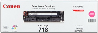 TONER LASER ORIGINALI ,Cartuccia Originale Magenta (718)