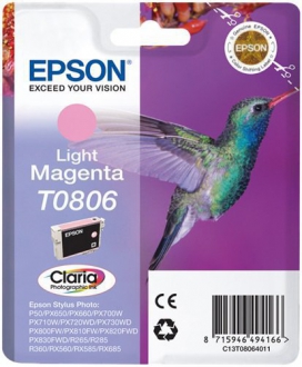 CARTUCCE INK JET ORIGINALI ,Cartuccia Originale Magenta Chiaro (T0806)