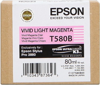 CARTUCCE INK JET ORIGINALI ,Cartuccia Originale Magenta Chiaro Vivid (T580B)