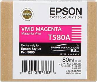 CARTUCCE INK JET ORIGINALI ,Cartuccia Originale Magenta Vivid (T580A)