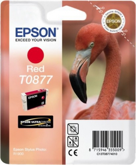 CARTUCCE INK JET ORIGINALI ,Cartuccia Originale Rosso (T0877)