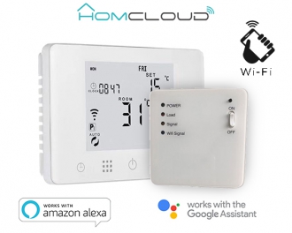 CRONOTERMOSTATI WI-FI ,Cronotermostato digitale Homcloud wi-fi con ricevitore RF