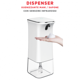 DISPENSER AUTOMATICI ,DISPENSER igienizzante mani / sapone 280ml con Sensore PIR