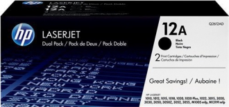 TONER LASER ORIGINALI ,Dual Pack Originale Nero (12A)