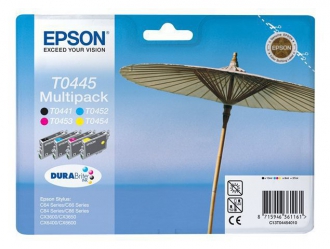 CARTUCCE INK JET ORIGINALI ,Kit 4 Cartucce Originali B/C/M/Y (T0445)