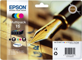 CARTUCCE INK JET ORIGINALI ,Multipack Originale B/C/M/Y (16)