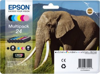 CARTUCCE INK JET ORIGINALI ,Multipack Originale B/C/M/Y (24)