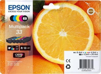 CARTUCCE INK JET ORIGINALI ,Multipack Originale B/C/M/Y (33)
