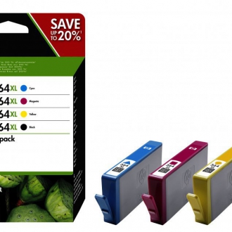 CARTUCCE INK JET ORIGINALI ,Multipack Originale B/C/M/Y HC (364XL)