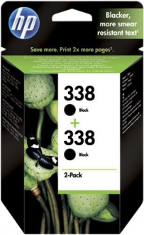 CARTUCCE INK JET ORIGINALI ,Multipack Originale Nero (338+338)