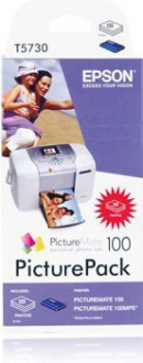 CARTUCCE INK JET ORIGINALI ,PICTUREPACK Cart.ink jet 4 col. + carta foto (T5730)