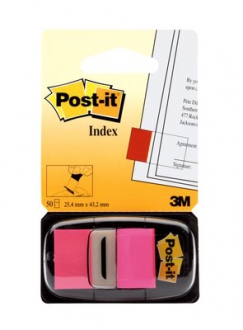 POST-IT E MEMO ,Post-it® Index Medium Rosa - dispenser da 50 segnapagina