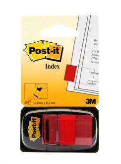 POST-IT E MEMO ,Post-it® Index Medium Rosso - dispenser da 50 segnapagina