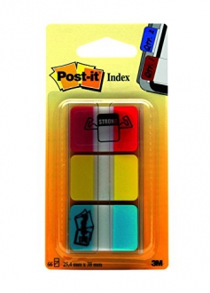 POST-IT E MEMO ,Post-it® Index Strong 686-RYB Box colori classi assortiti