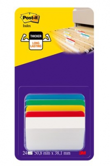 POST-IT E MEMO ,Post-it® Index Strong PER ARCHIVIO 4 colori classici assort