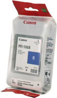 CARTUCCE INK JET ORIGINALI ,Serbatoio Originale Blu (PFI-106B)