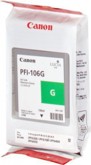 CARTUCCE INK JET ORIGINALI ,Serbatoio Originale Verde (PFI-106G)