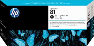 CARTUCCE INK JET ORIGINALI ,Testina + Detergente Originale Nero (81)