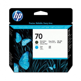 CARTUCCE INK JET ORIGINALI ,Testina Originale Nero Opaco, Ciano (70)