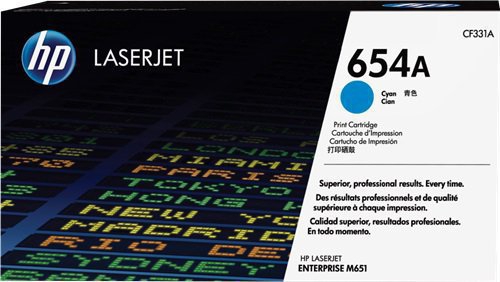 TONER LASER ORIGINALI Cartuccia Originale Ciano (654A)