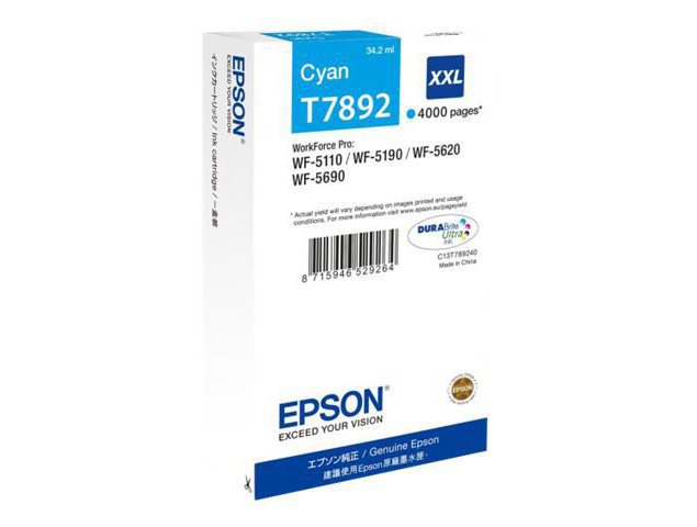 CARTUCCE INK JET ORIGINALI Cartuccia Originale Ciano (T7892)