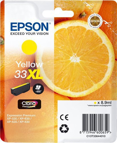 CARTUCCE INK JET ORIGINALI Cartuccia Originale Giallo (33XL)