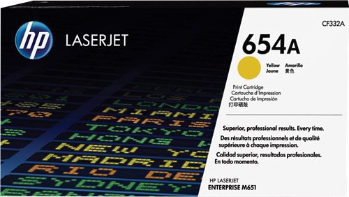 TONER LASER ORIGINALI Cartuccia Originale Giallo (654A)