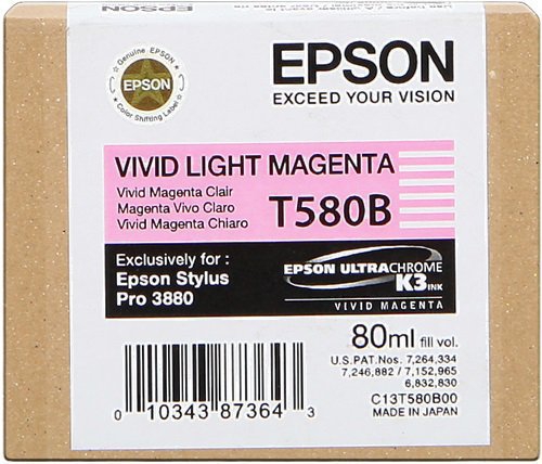 CARTUCCE INK JET ORIGINALI Cartuccia Originale Magenta Chiaro Vivid (T580B)