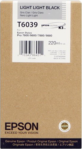 CARTUCCE INK JET ORIGINALI Cartuccia Originale Nero Chiaro Chiaro (T6039)